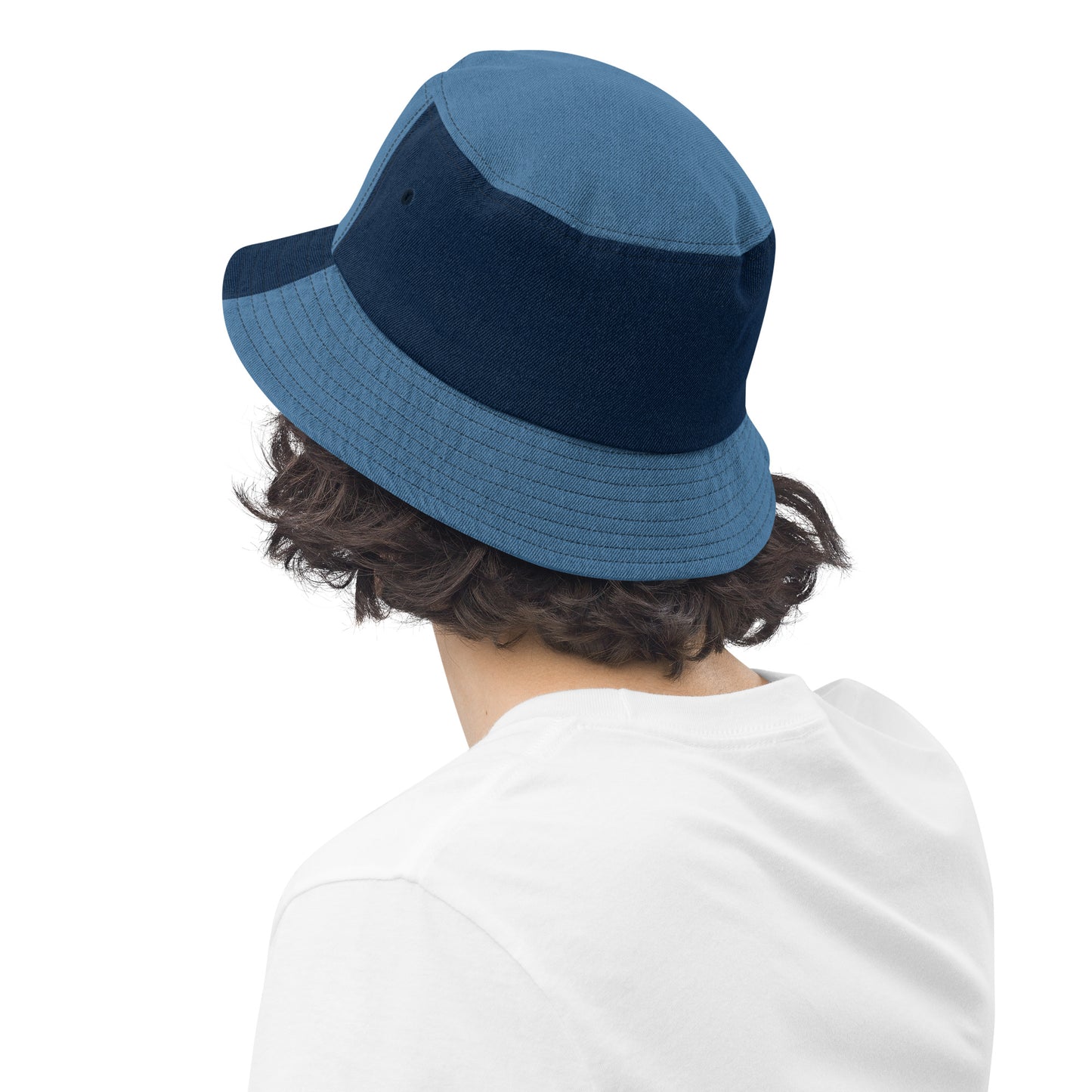 Red Rocks Colorado Denim bucket hat