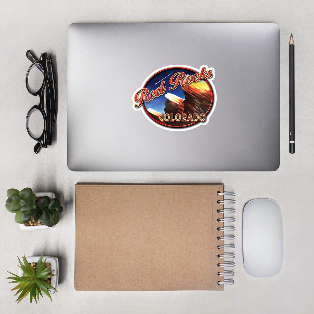 Red Rocks Colorado Bubble-free stickers