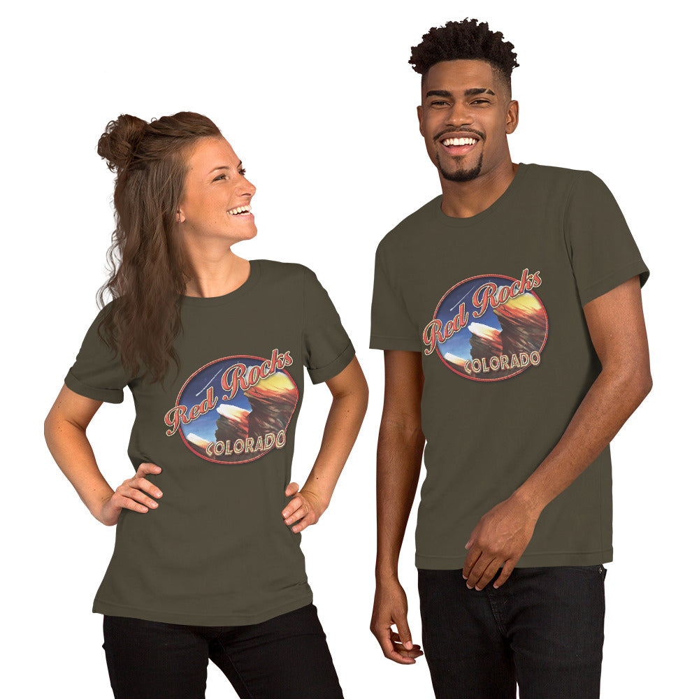 Red Rocks Colorado Unisex t-shirt