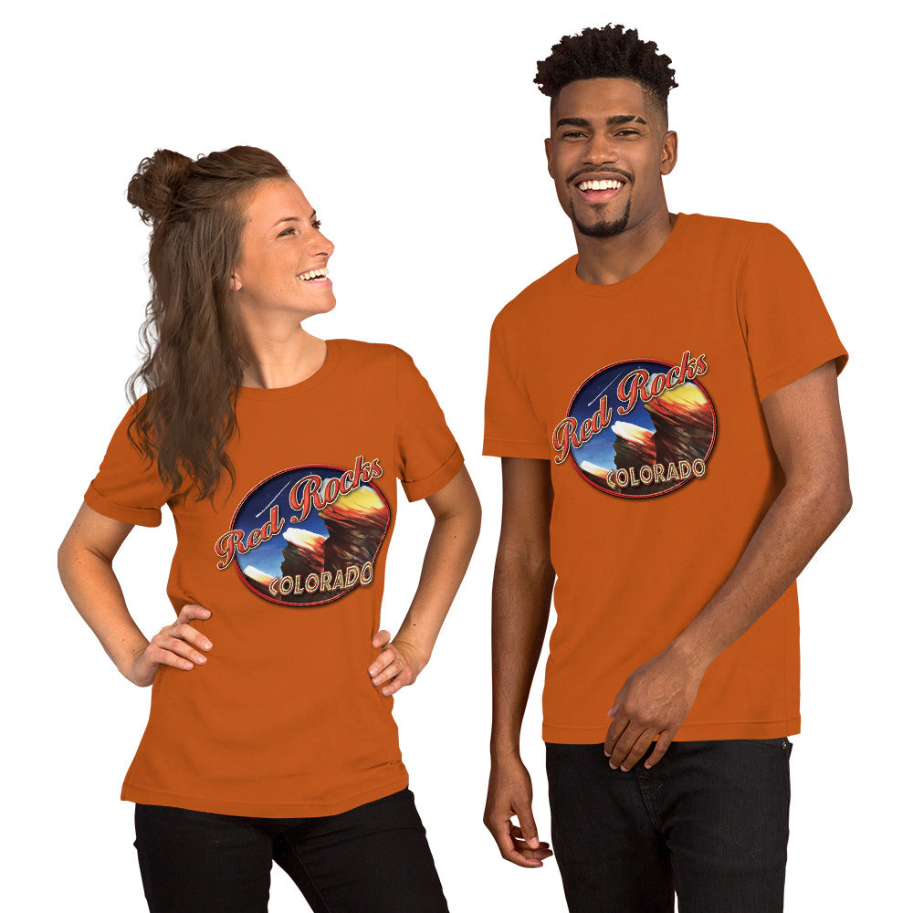Red Rocks Colorado Unisex t-shirt