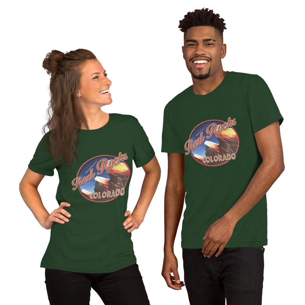 Red Rocks Colorado Unisex t-shirt