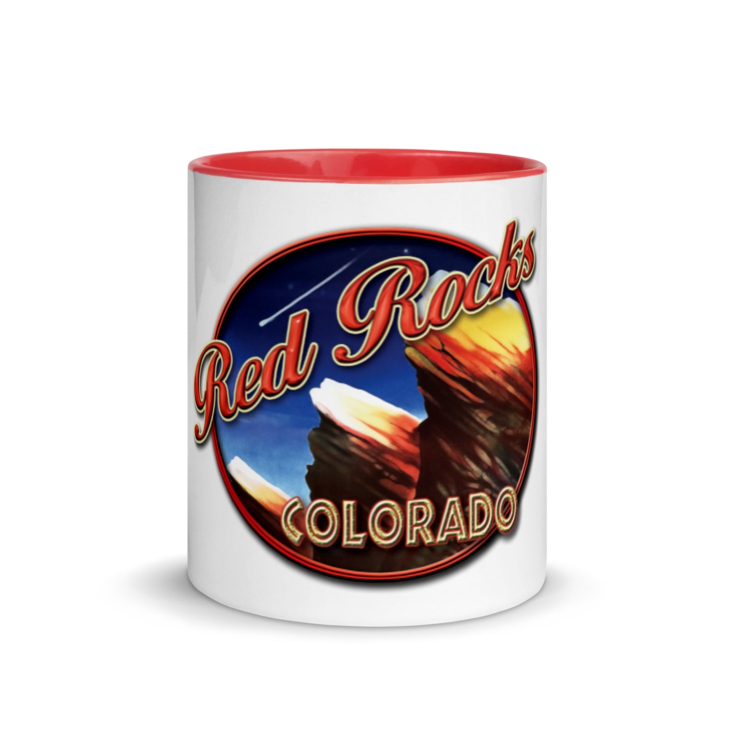 Red Rocks Colorado Mug with Color Inside