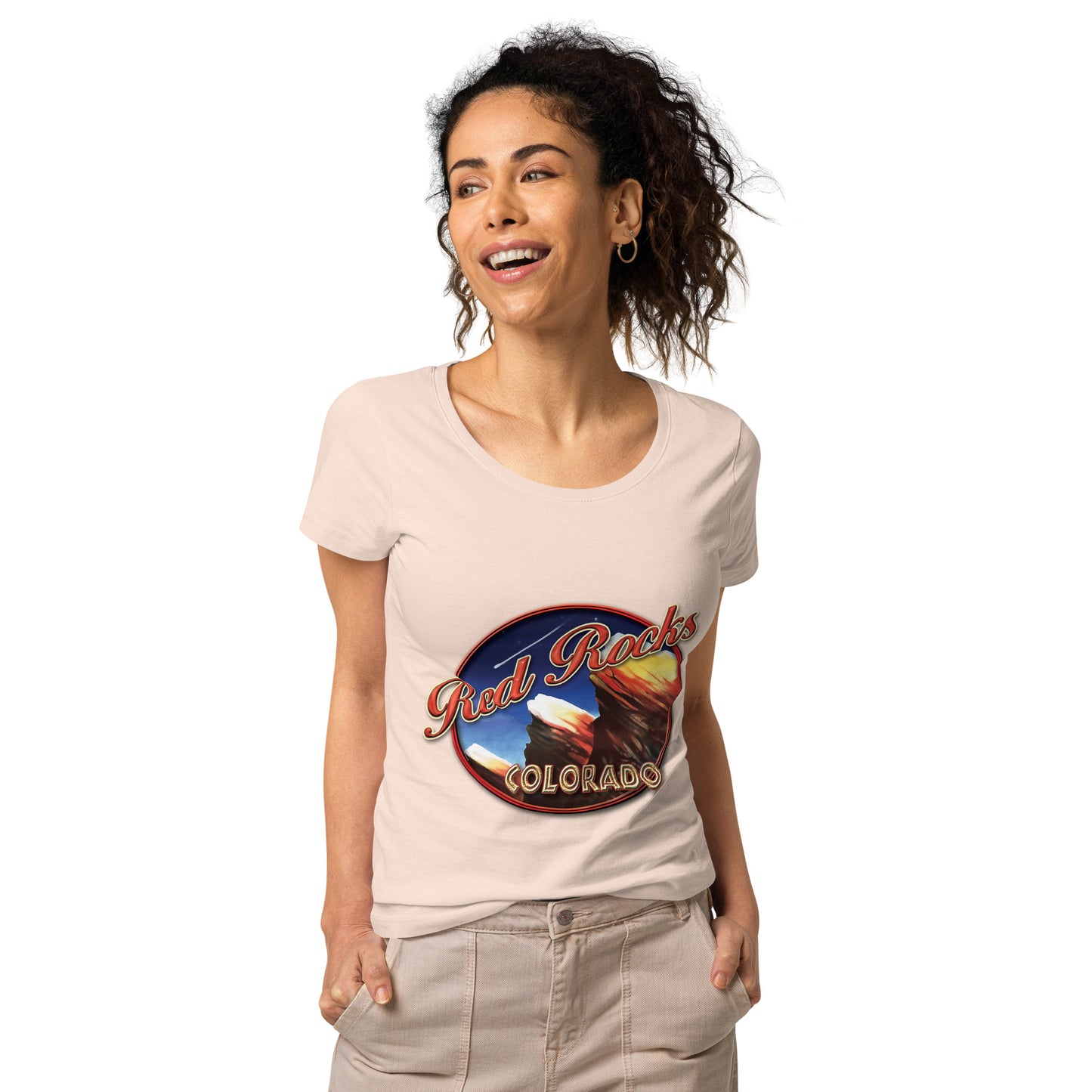 Red Rocks Colorado Women’s basic organic t-shirt