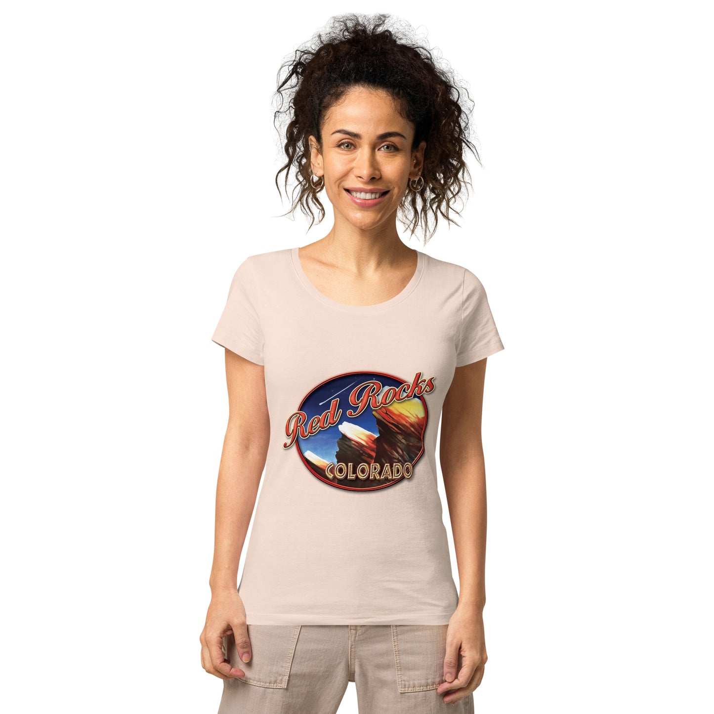 Red Rocks Colorado Women’s basic organic t-shirt