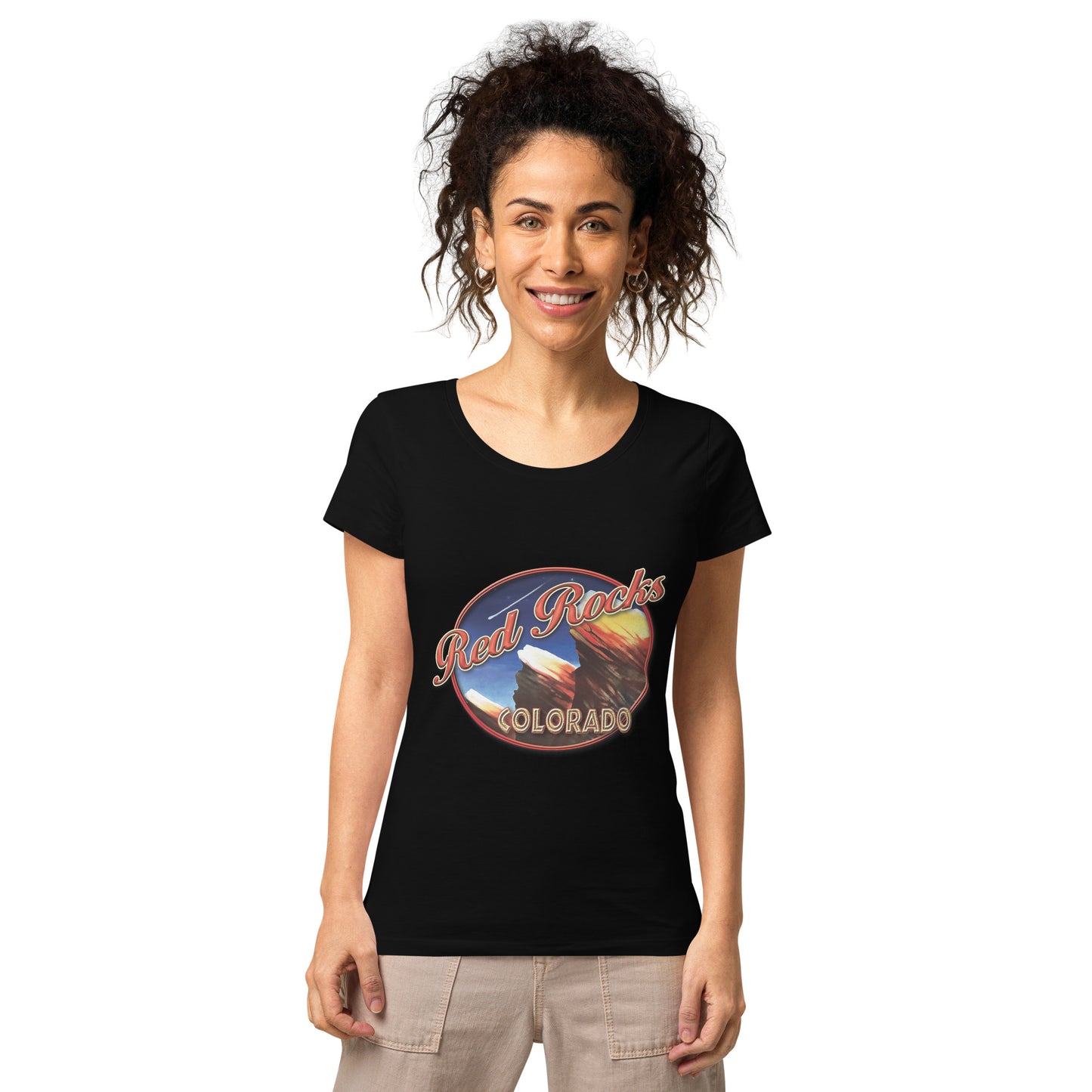 Red Rocks Colorado Women’s basic organic t-shirt
