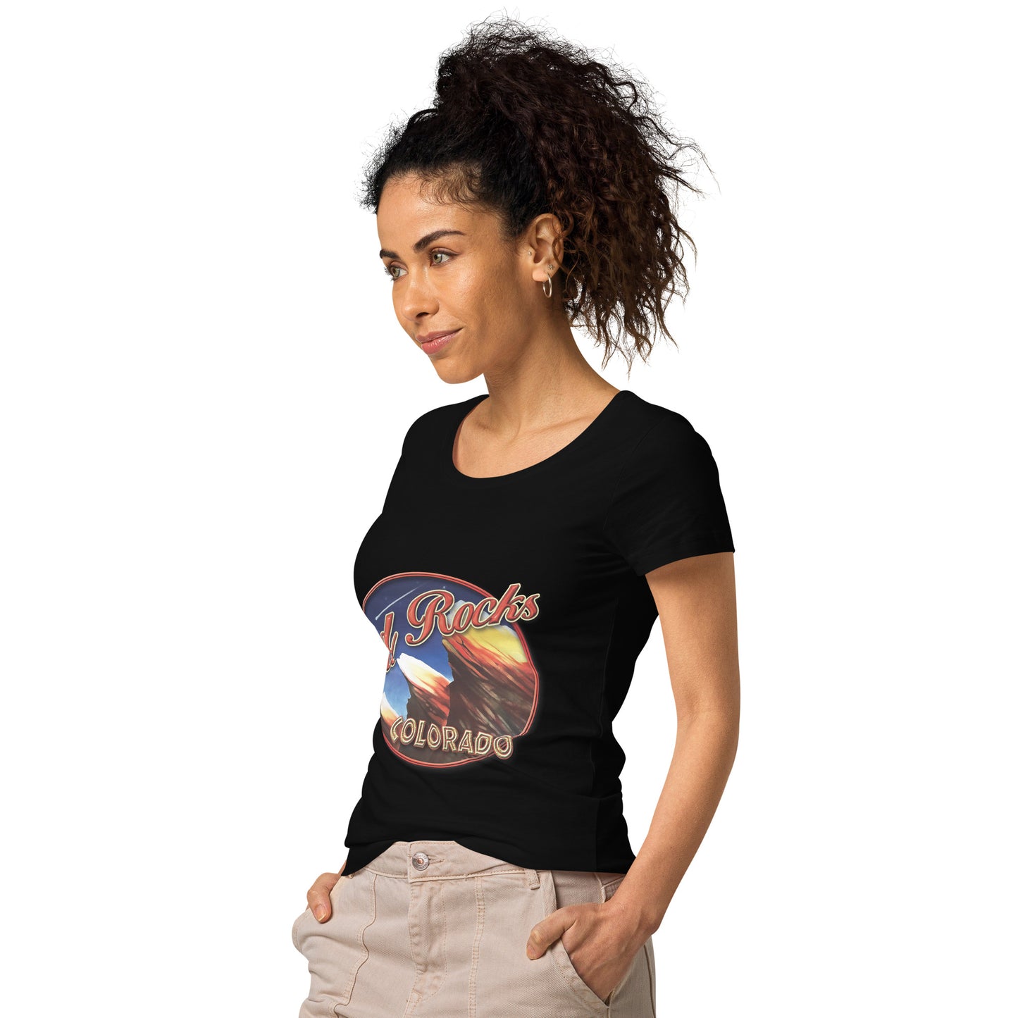 Red Rocks Colorado Women’s basic organic t-shirt