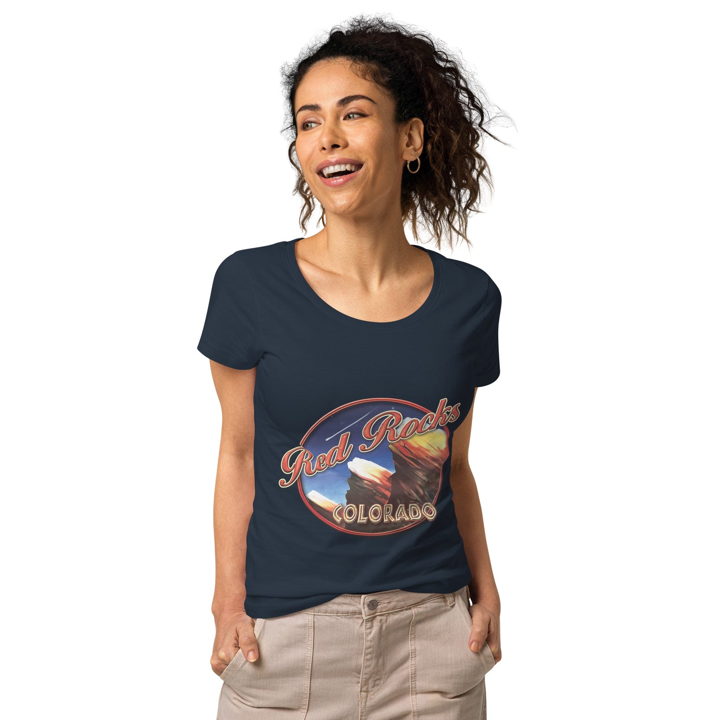 Red Rocks Colorado Women’s basic organic t-shirt