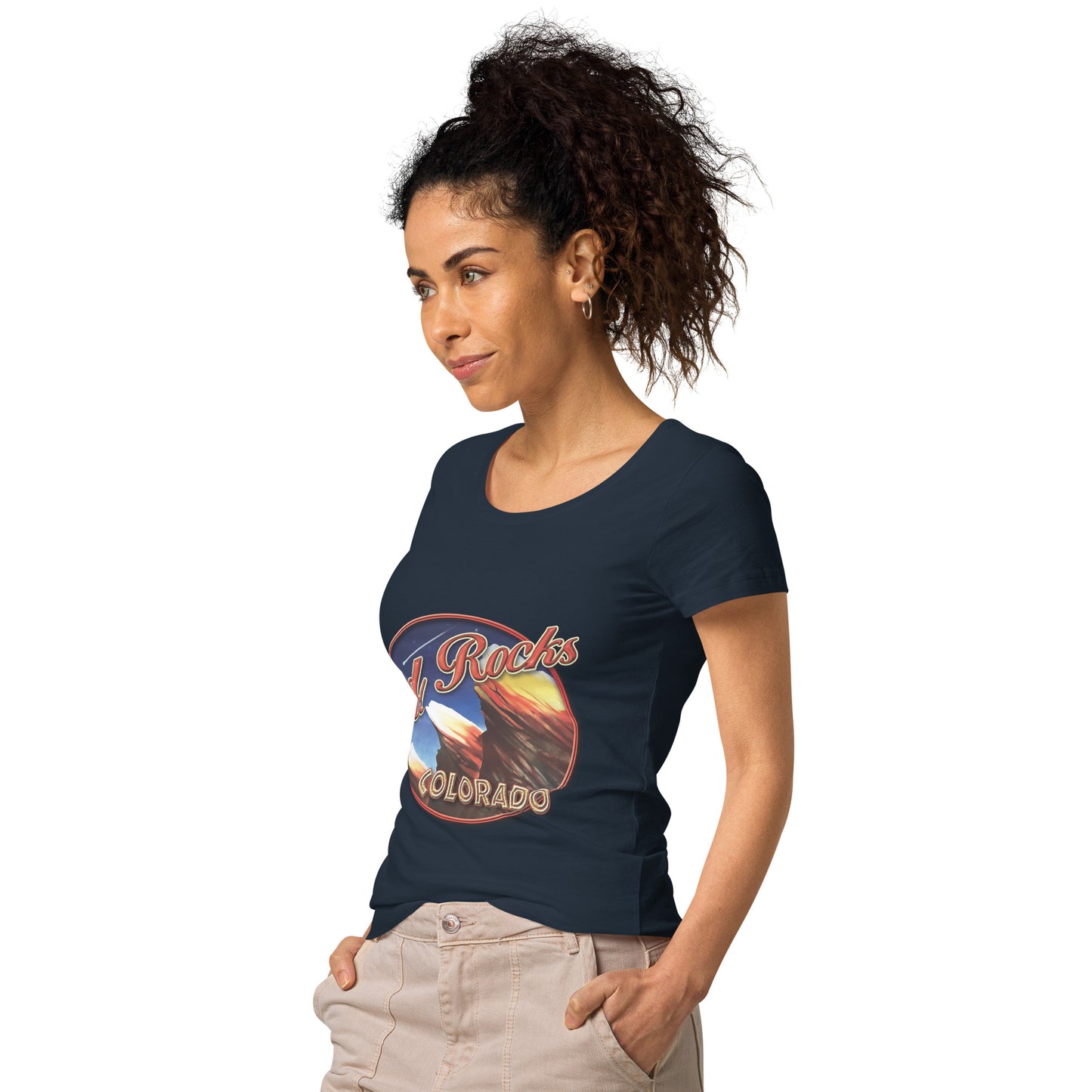 Red Rocks Colorado Women’s basic organic t-shirt