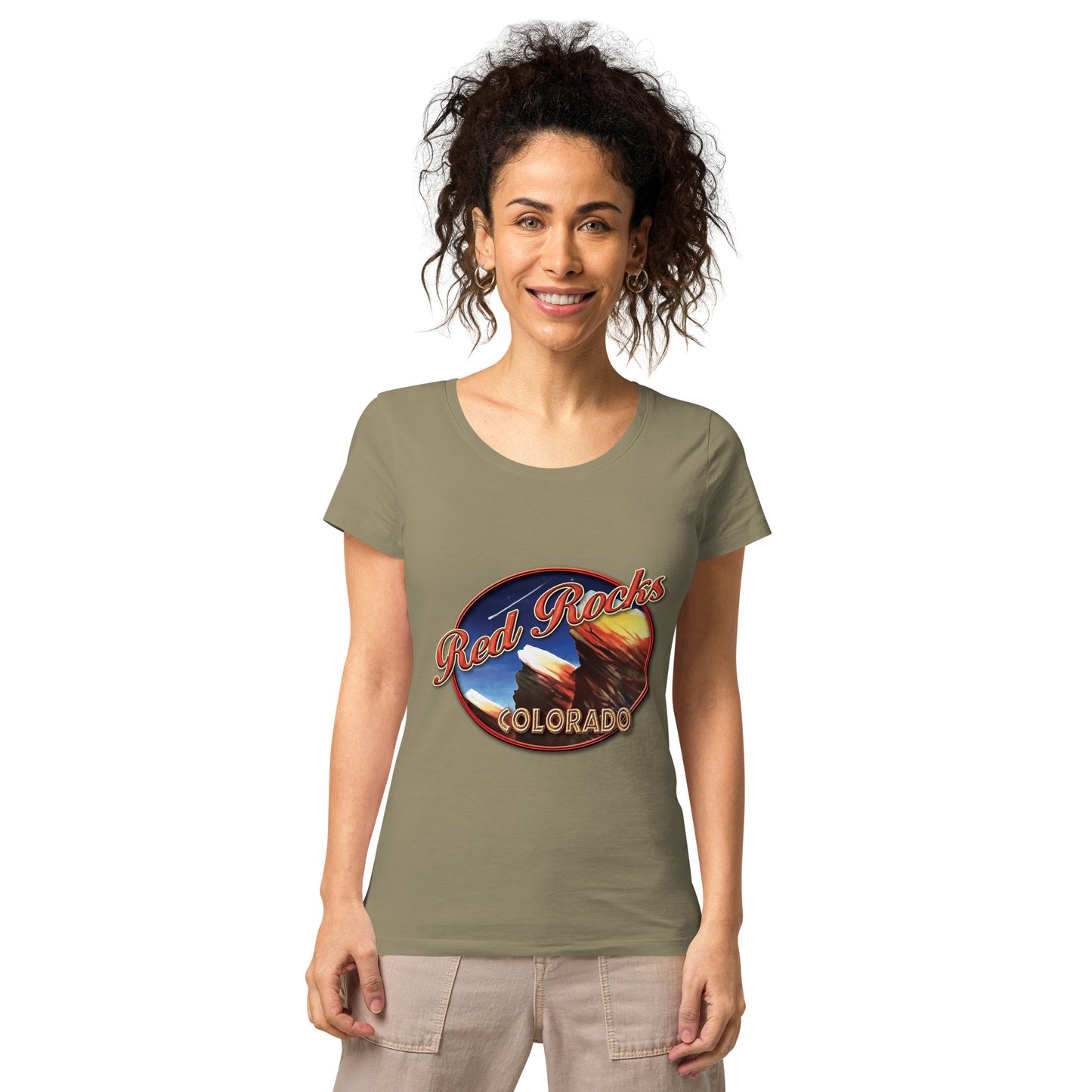 Red Rocks Colorado Women’s basic organic t-shirt