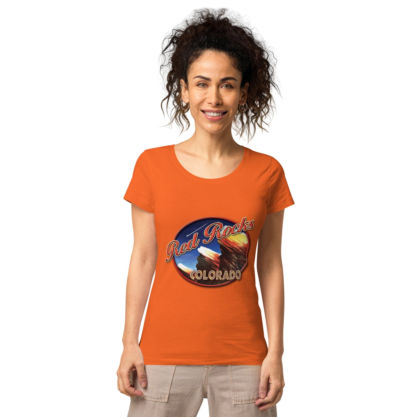 Red Rocks Colorado Women’s basic organic t-shirt