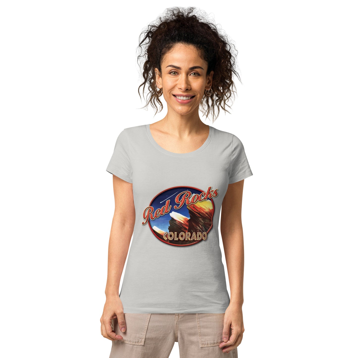 Red Rocks Colorado Women’s basic organic t-shirt