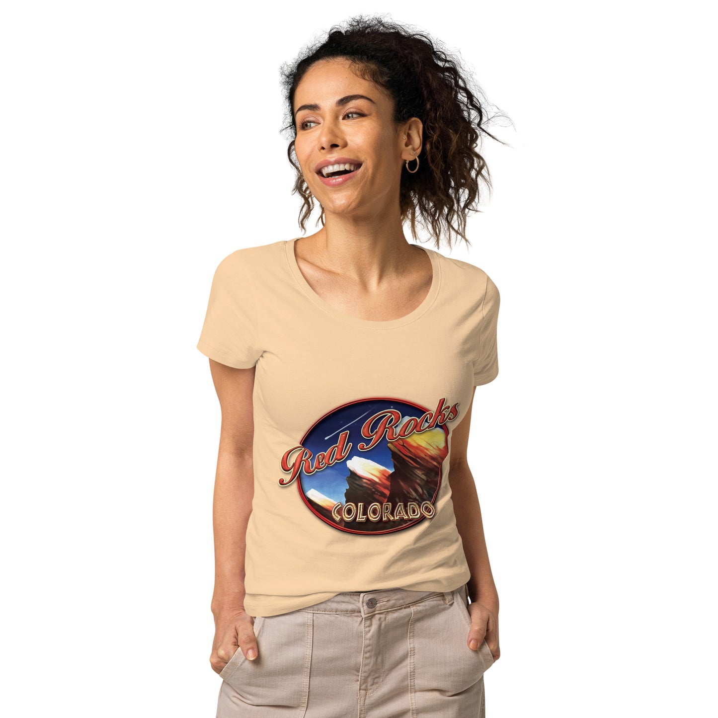 Red Rocks Colorado Women’s basic organic t-shirt
