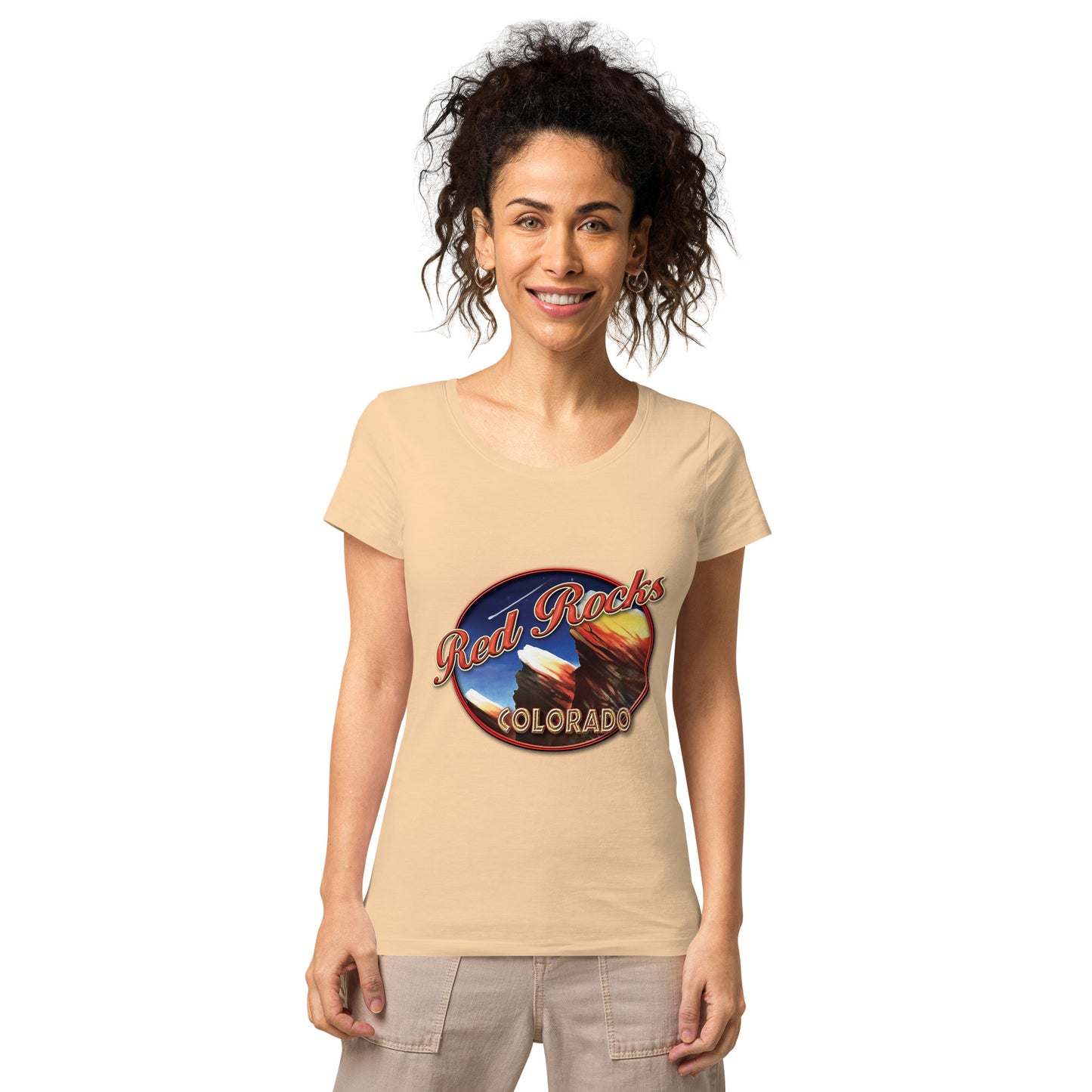 Red Rocks Colorado Women’s basic organic t-shirt