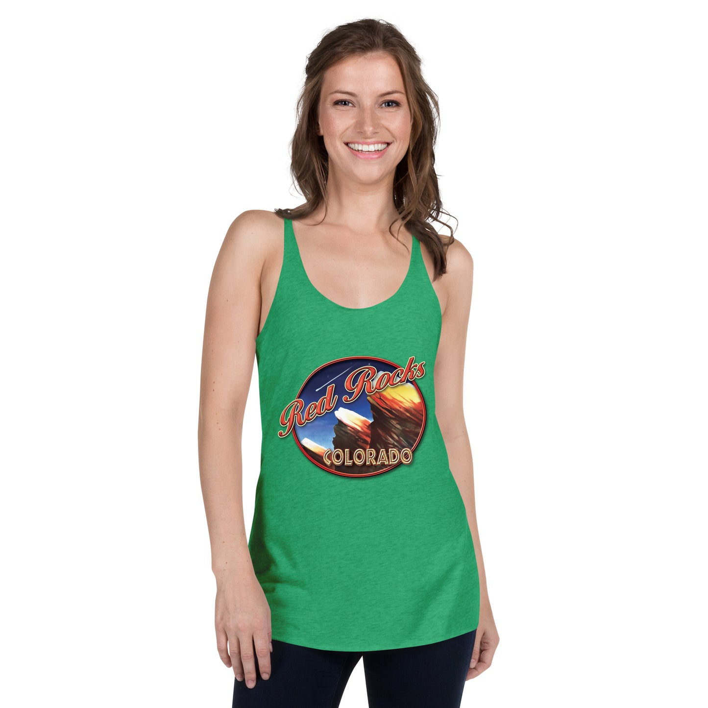 Red Rocks Colorado Women's Racerback Tank