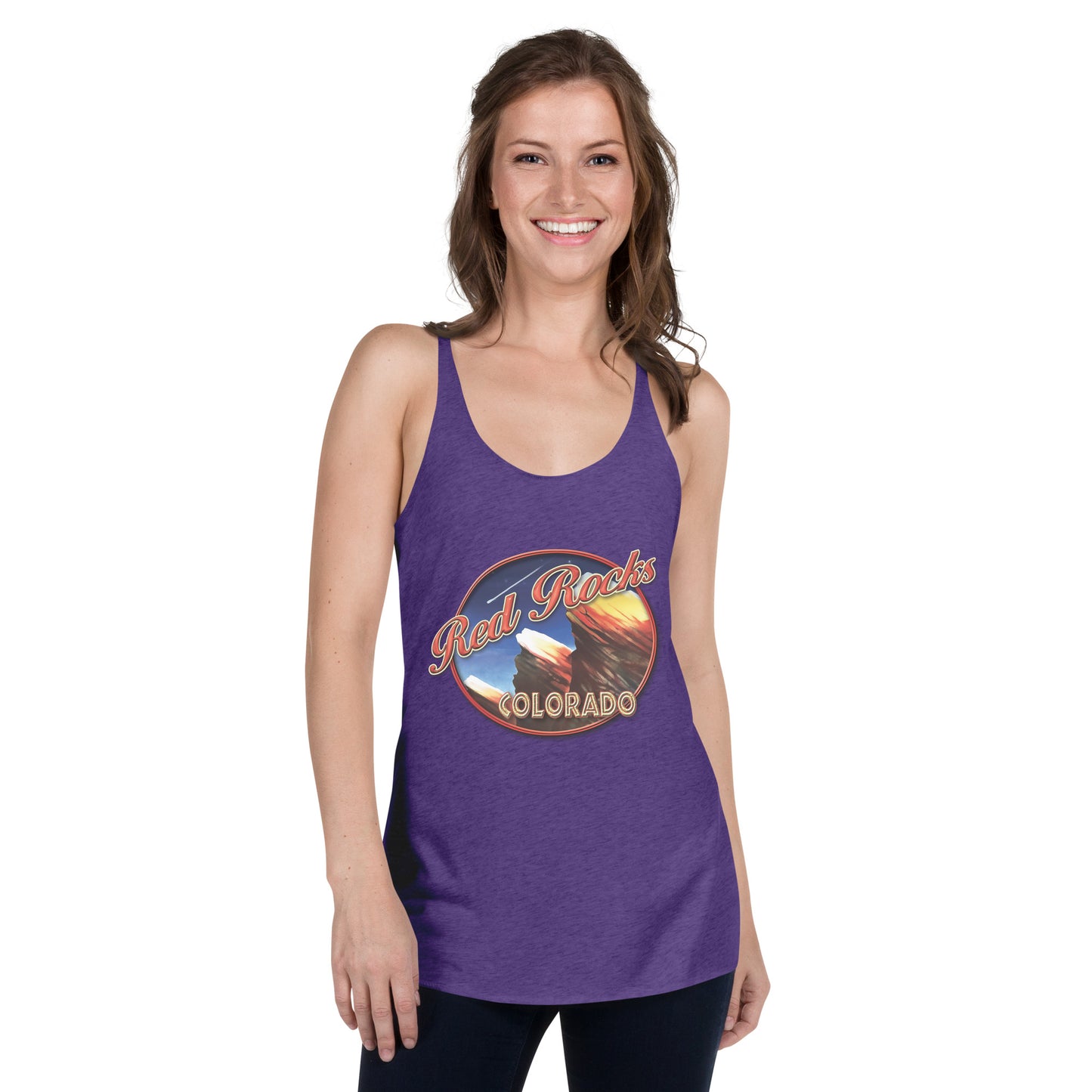 Red Rocks Colorado Women's Racerback Tank