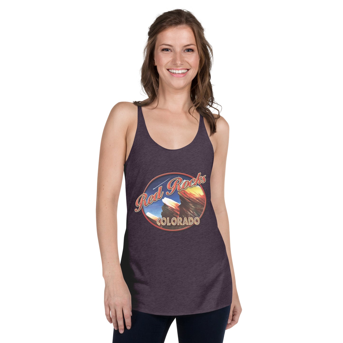 Red Rocks Colorado Women's Racerback Tank