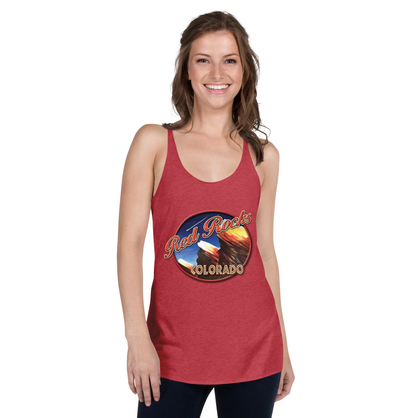 Red Rocks Colorado Women's Racerback Tank