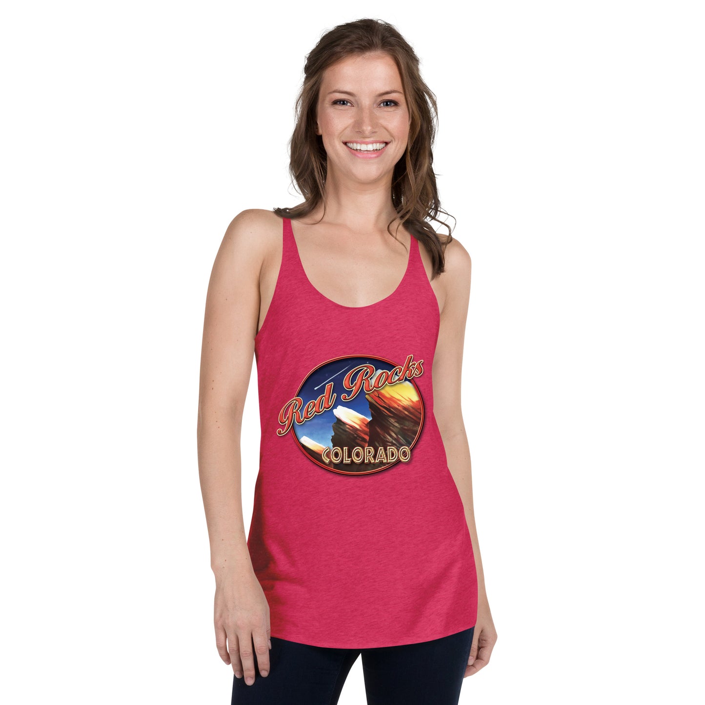 Red Rocks Colorado Women's Racerback Tank