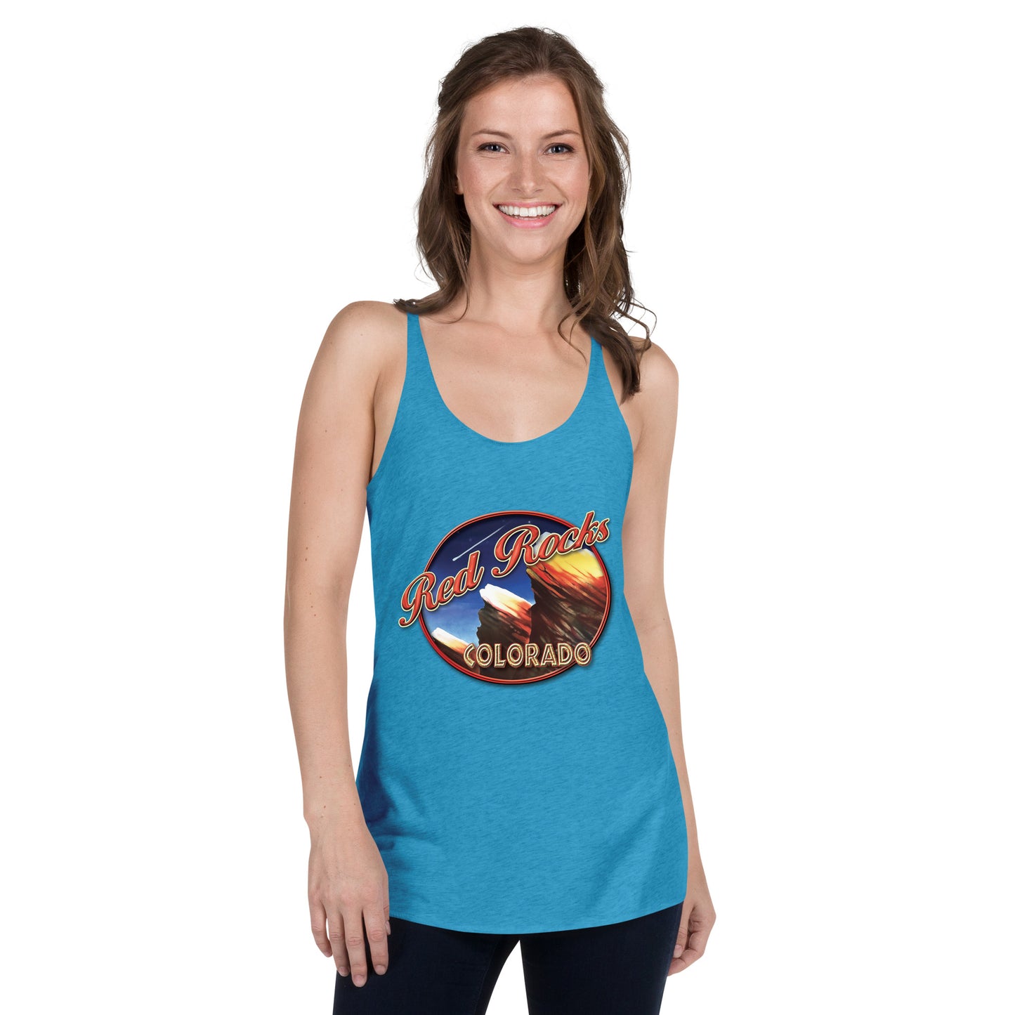 Red Rocks Colorado Women's Racerback Tank