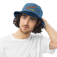 Red Rocks Colorado Denim bucket hat