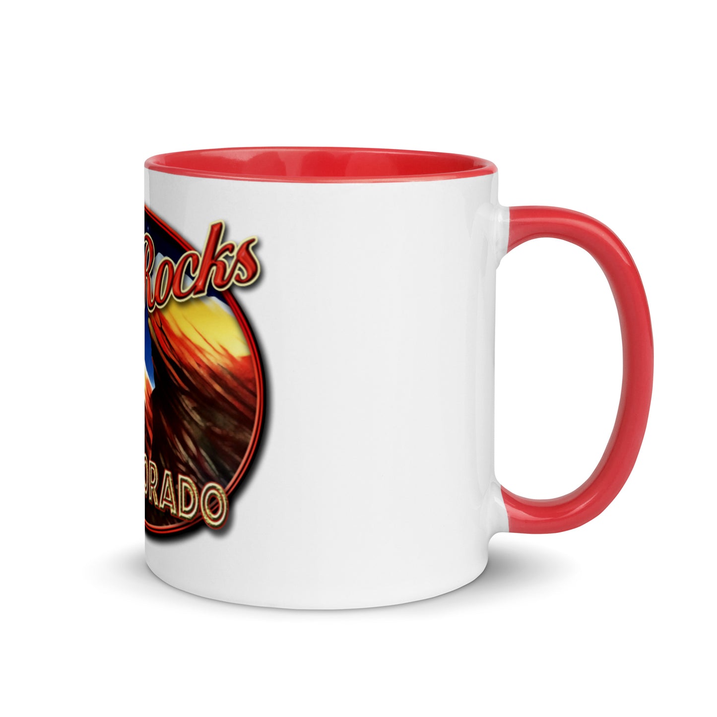 Red Rocks Colorado Mug with Color Inside