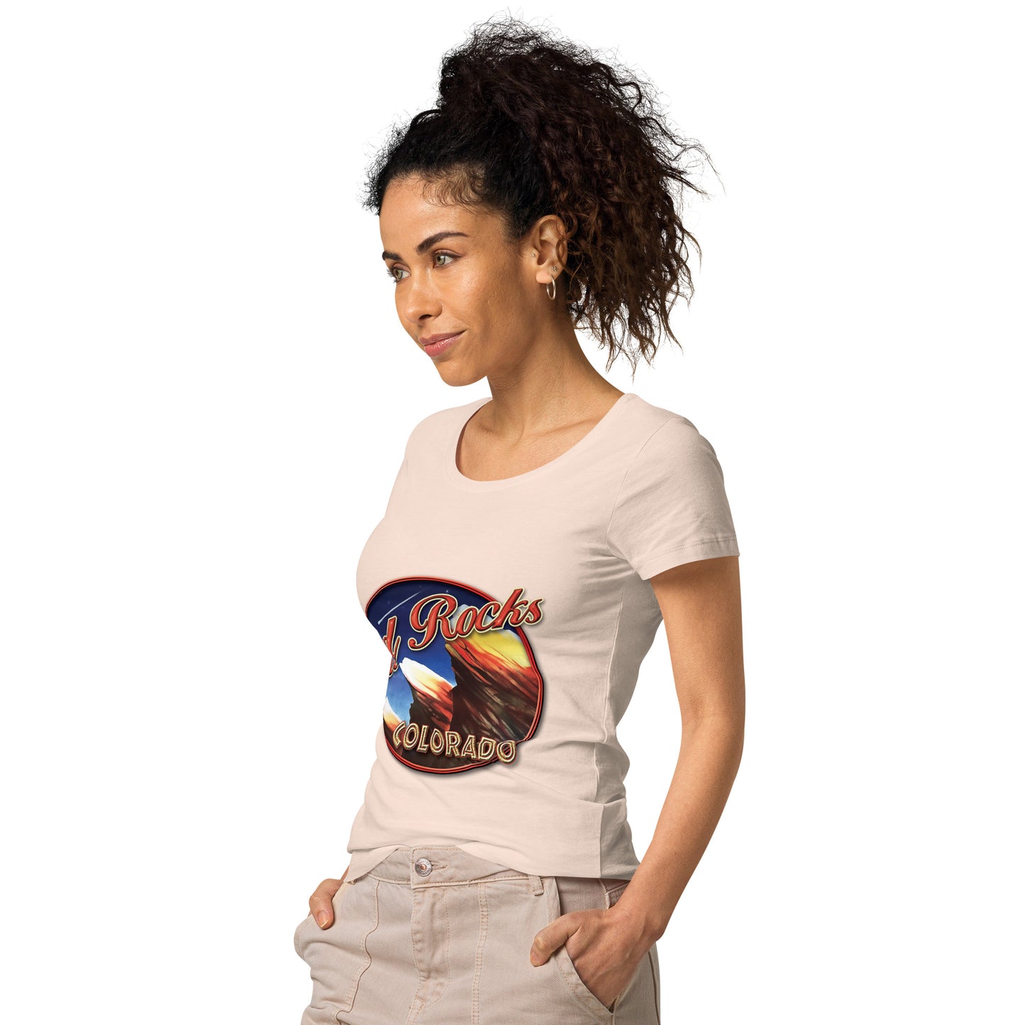 Red Rocks Colorado Women’s basic organic t-shirt